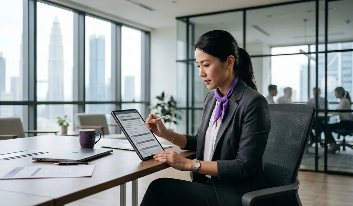 Business owner completing a readiness checklist
