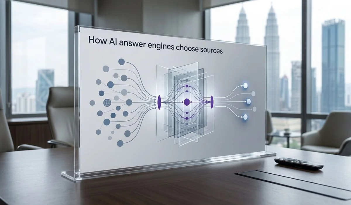 How AI engines choose sources